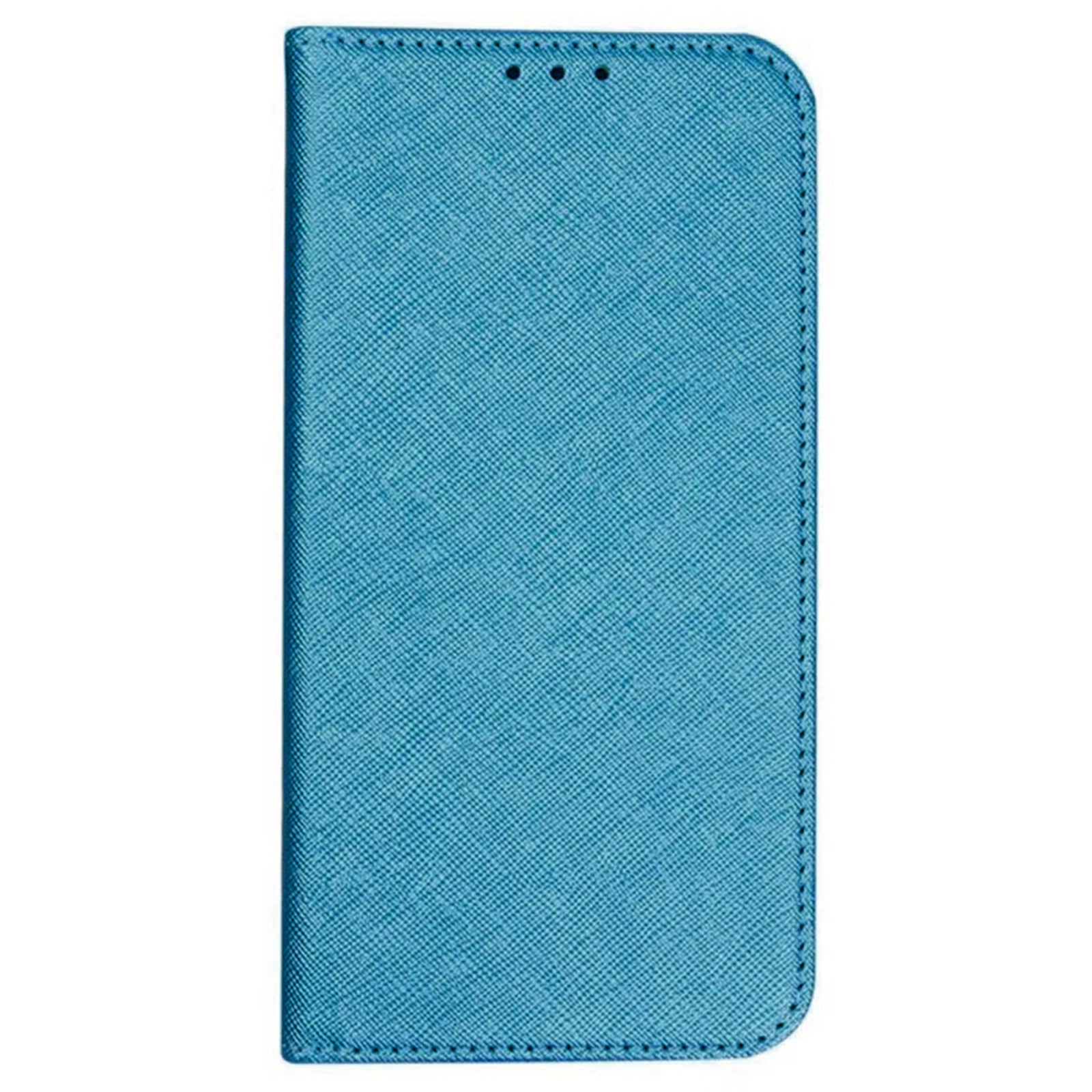 For OnePlus Ace 3V 5G Case Magnetic Closure Cross Texture Leather Phone Cover - Sky Blue