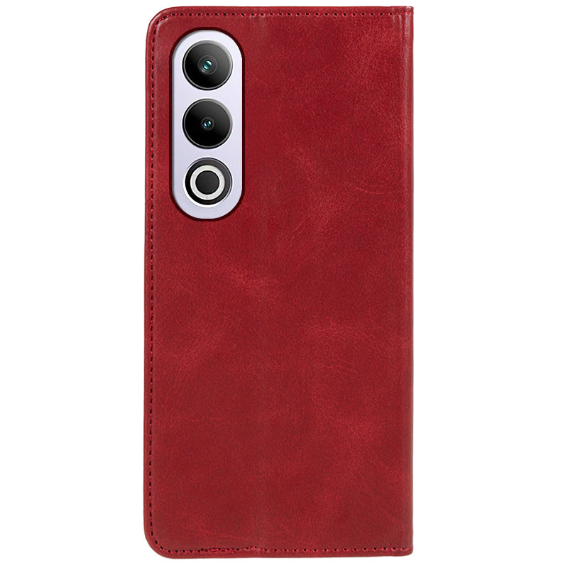 For OnePlus Ace 3V 5G Case Magnetic Auto Closing PU Leather Wallet Stand Cover - Red