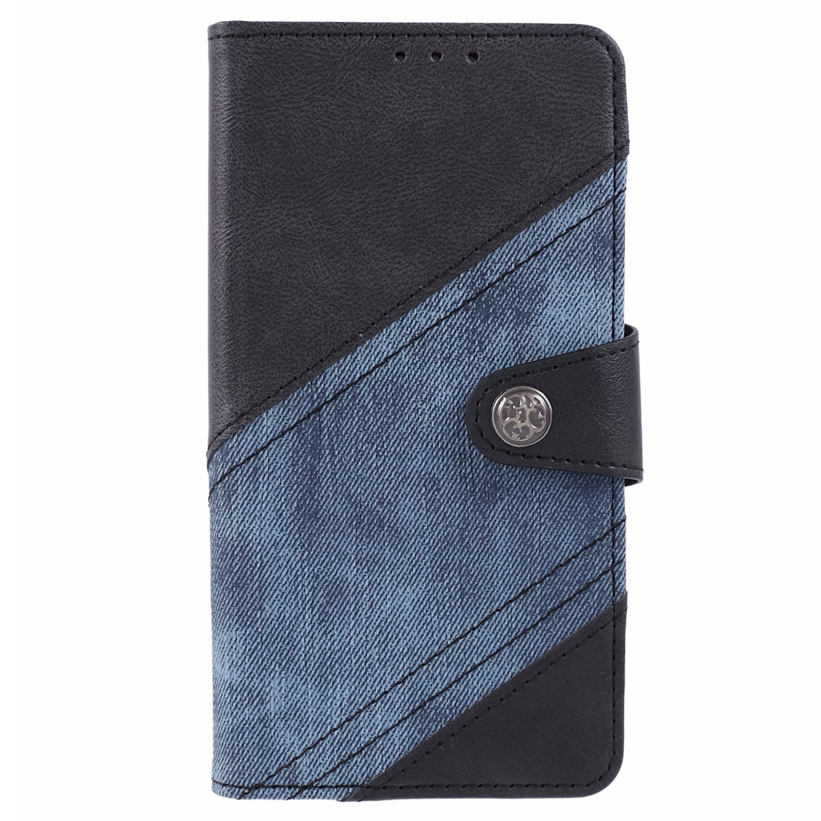 For OnePlus Ace 3V 5G Case Splicing Design PU Leather Wallet Anti-Drop Phone Cover - Black