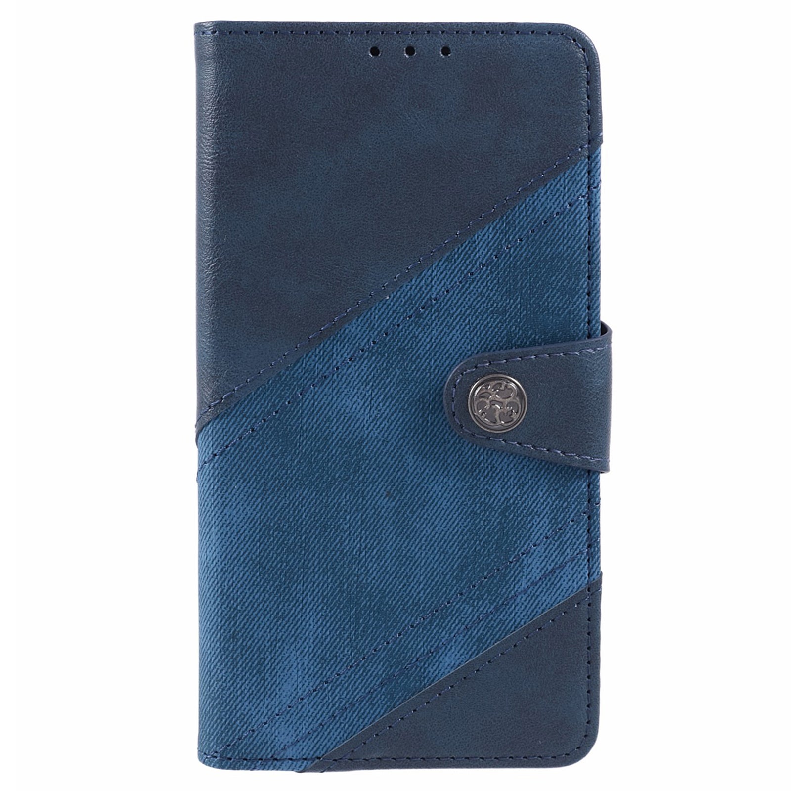 For OnePlus Ace 3V 5G Case Splicing Design PU Leather Wallet Anti-Drop Phone Cover - Blue