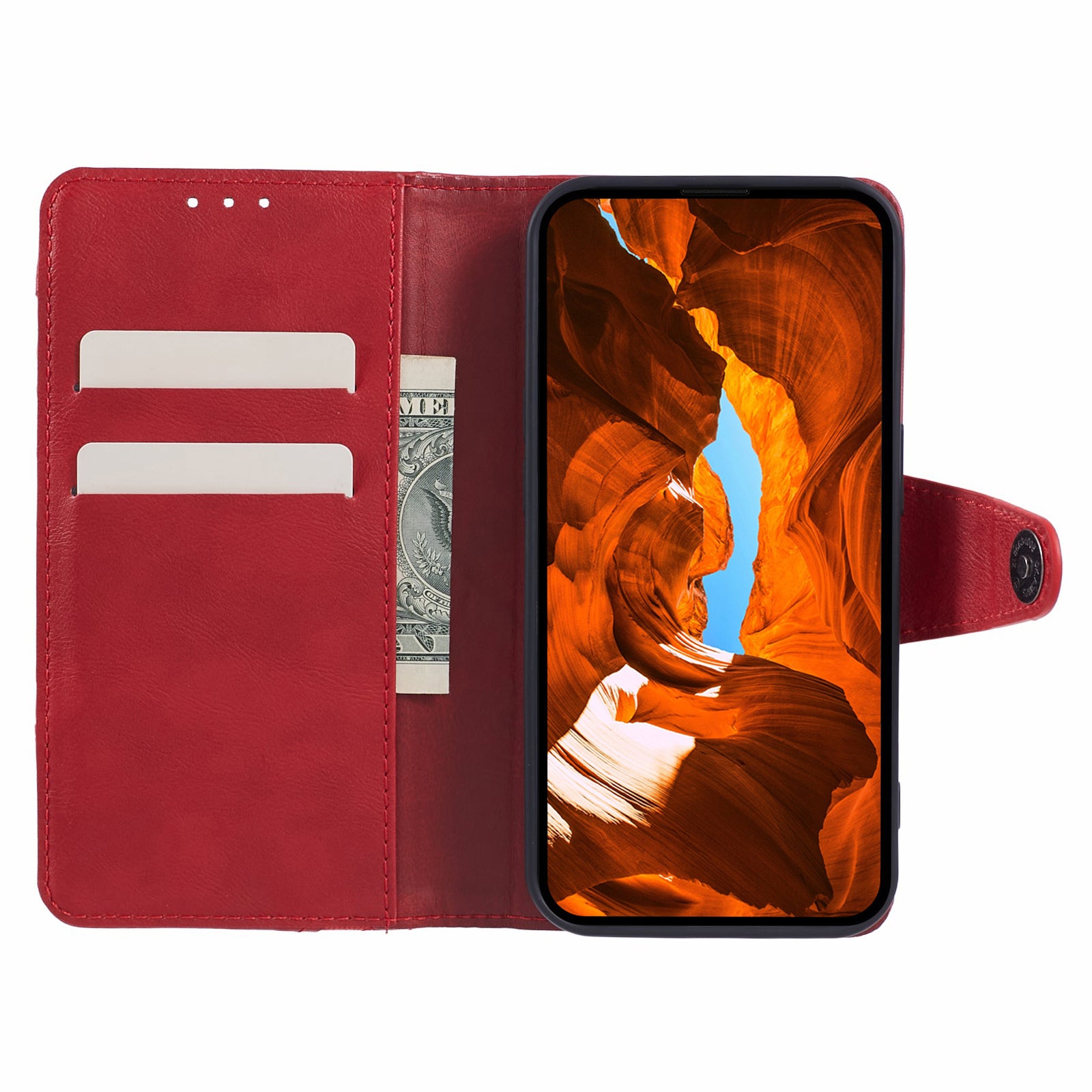 For OnePlus Ace 3V 5G Case Splicing Design PU Leather Wallet Anti-Drop Phone Cover - Red