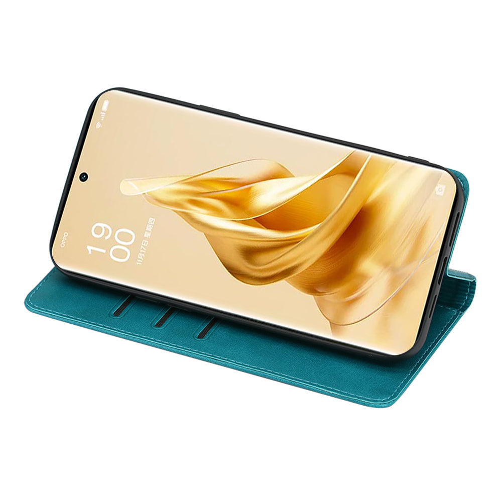 For Oppo Reno11 F 5G / F25 Pro 5G Phone Case Calf Texture Leather Cover Cell Phone Accessory Wholesale - Baby Blue