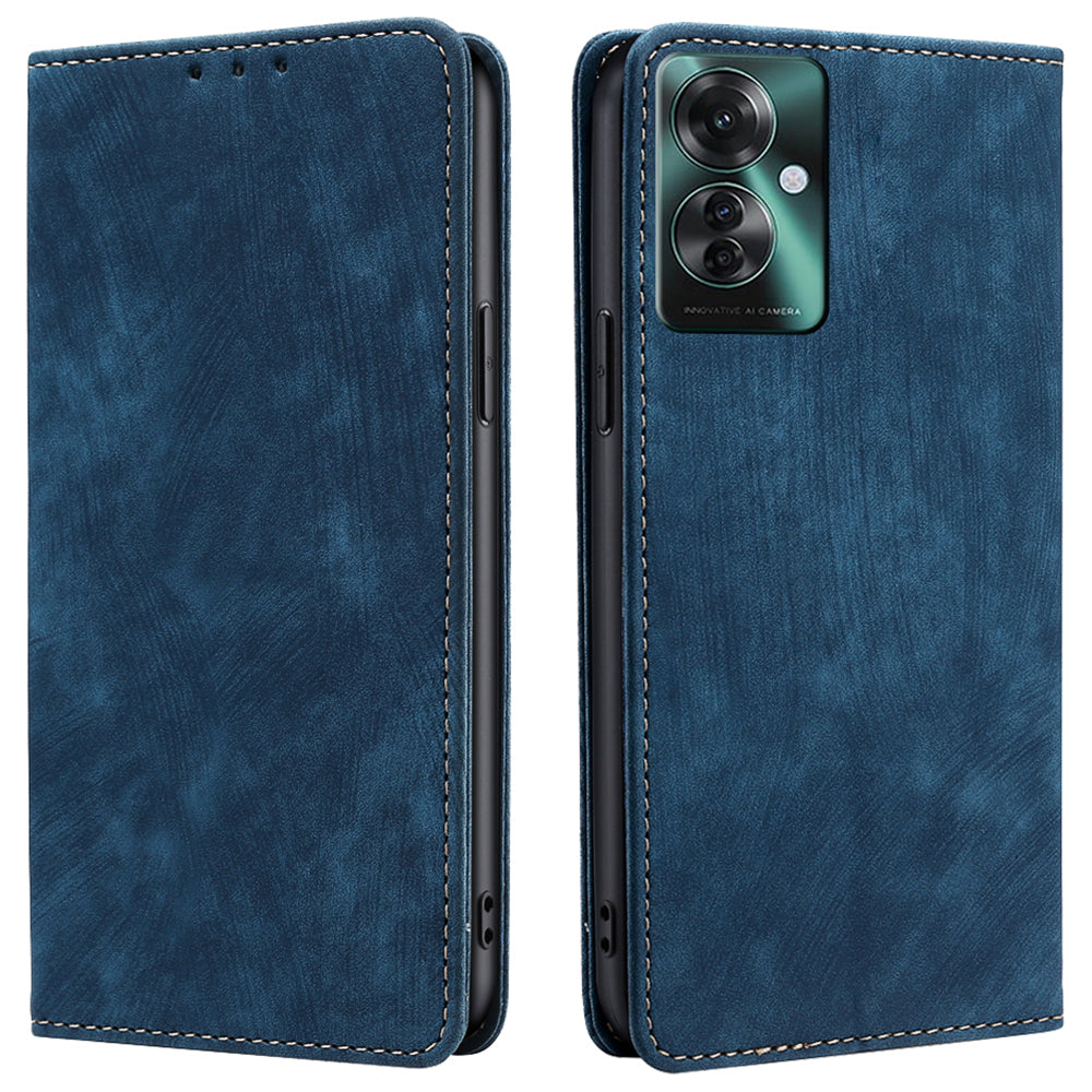 For Oppo Reno11 F 5G / F25 Pro 5G Case RFID Blocking Leather Wholesale Phone Cases - Blue