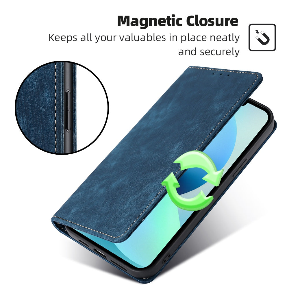 For Oppo Reno11 F 5G / F25 Pro 5G Case RFID Blocking Leather Wholesale Phone Cases - Blue