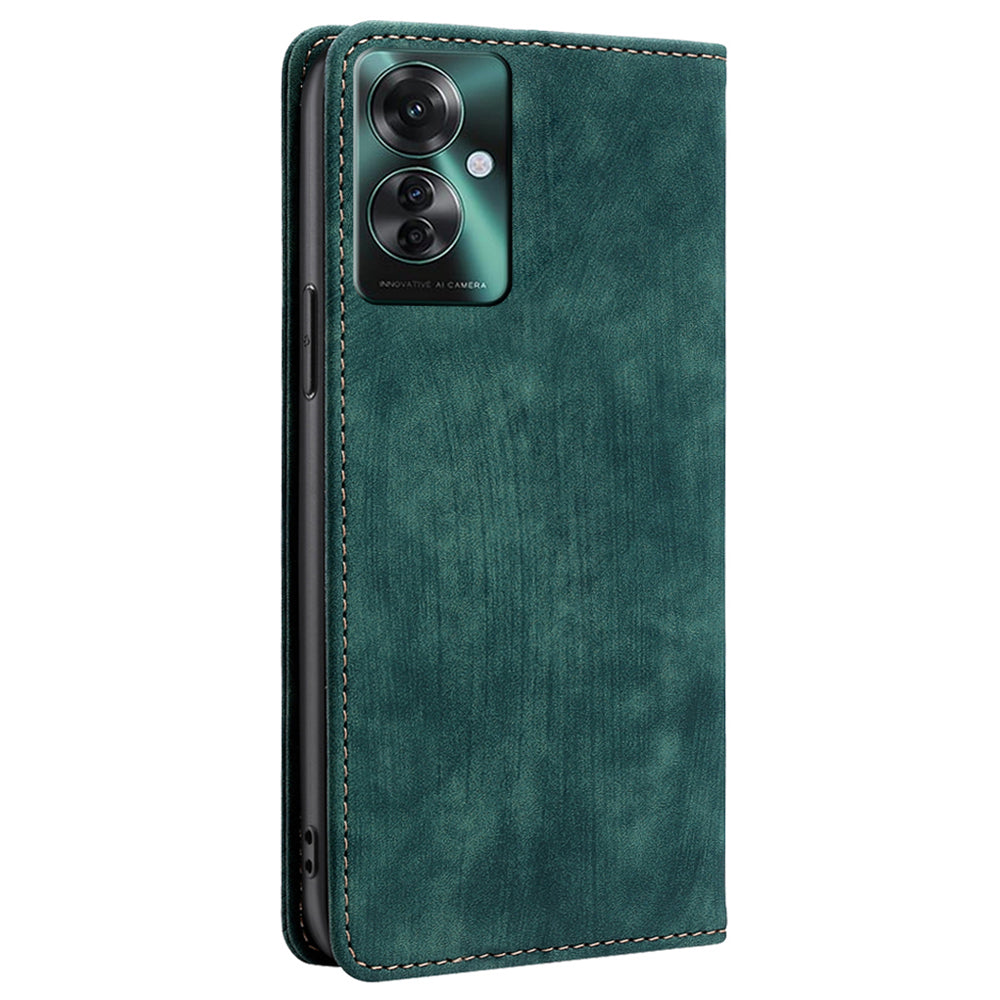 For Oppo Reno11 F 5G / F25 Pro 5G Case RFID Blocking Leather Wholesale Phone Cases - Green