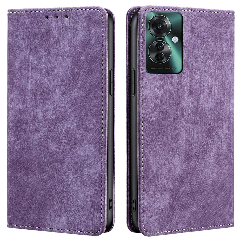 For Oppo Reno11 F 5G / F25 Pro 5G Case RFID Blocking Leather Wholesale Phone Cases - Purple