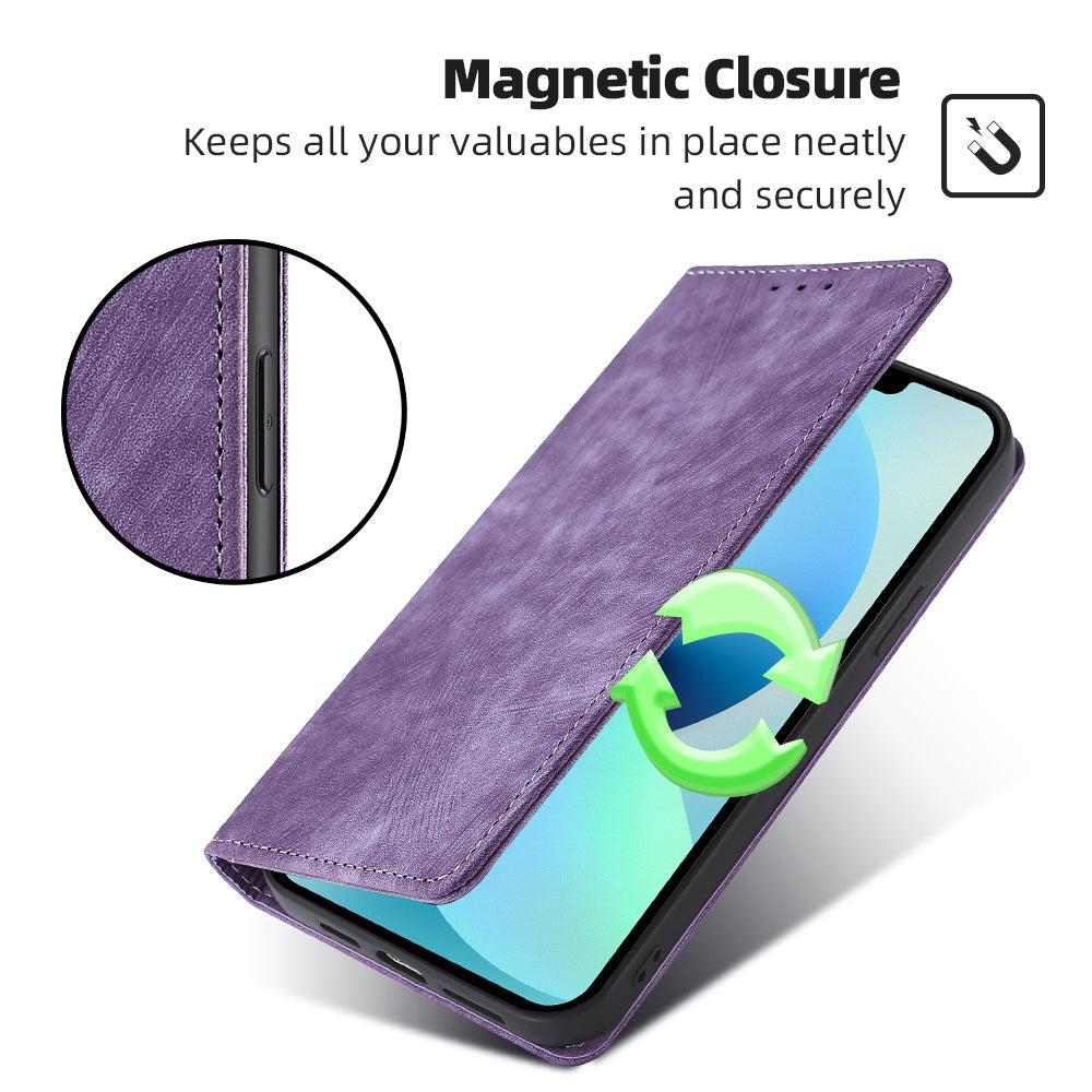 For Oppo Reno11 F 5G / F25 Pro 5G Case RFID Blocking Leather Wholesale Phone Cases - Purple