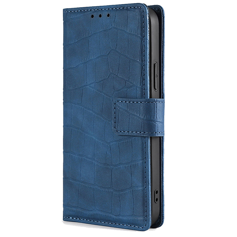 For Oppo Reno11 F 5G / F25 Pro 5G Phone Case Crocodile Texture PU Leather Cover Mobile Accessories Wholesale - Blue