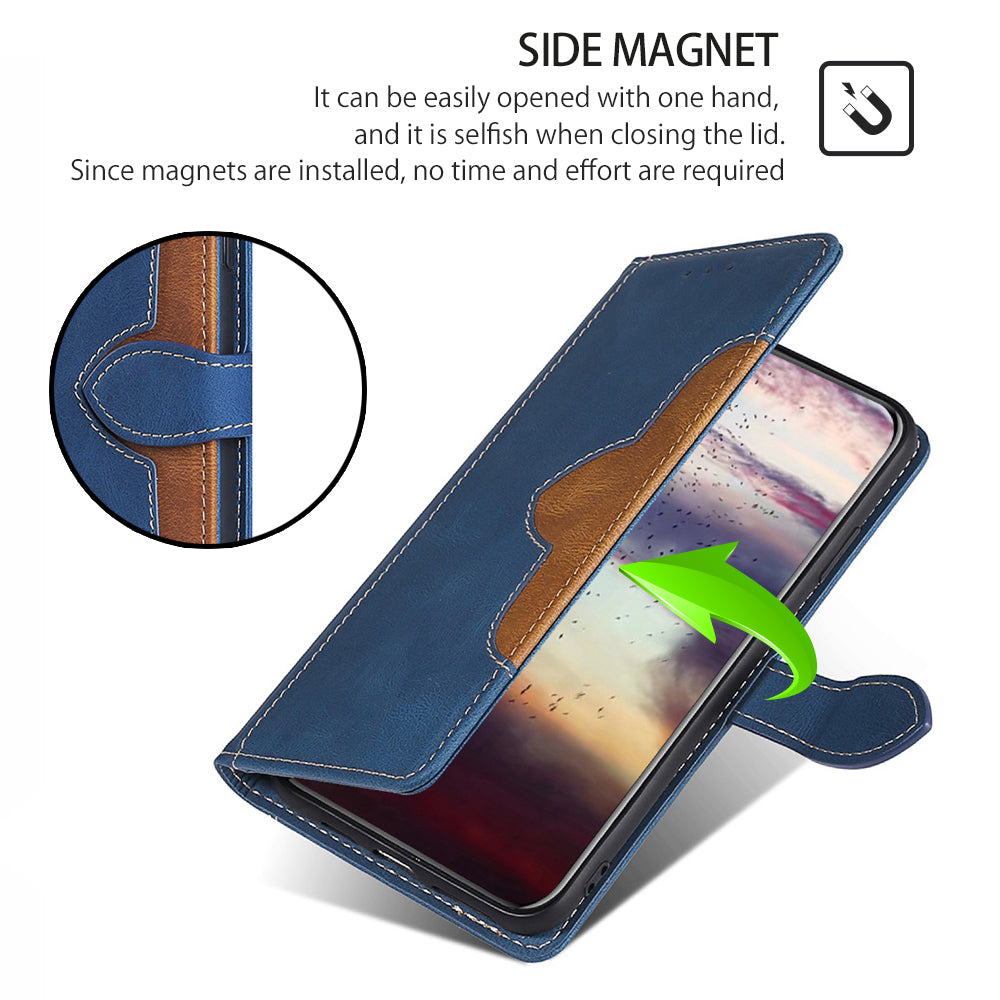 For Oppo Reno11 F 5G / F25 Pro 5G Case Skin-Touch Leather Wallet Wholesale Phone Cover - Blue