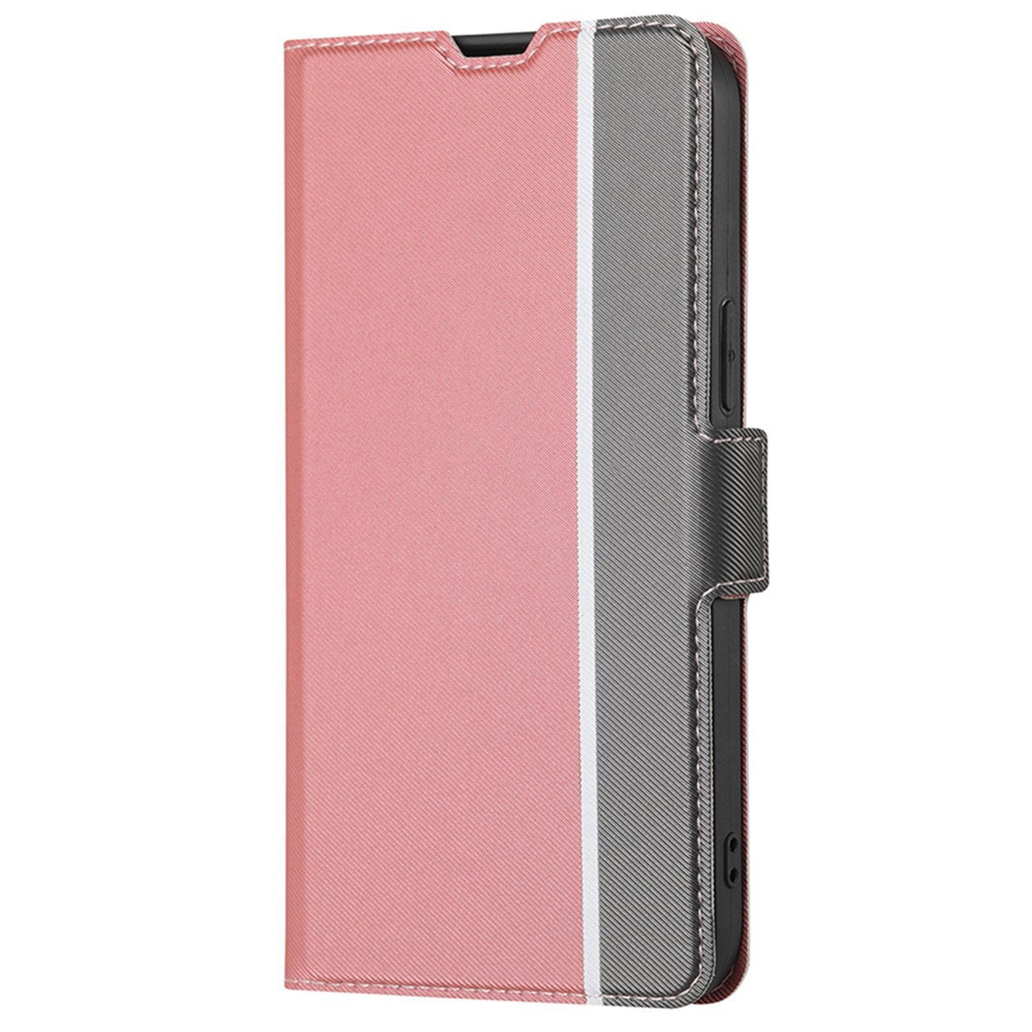 For Oppo Reno11 F 5G / F25 Pro 5G Case Twill Texture Leather Card Holders Smart Phone Coverlack - Pink