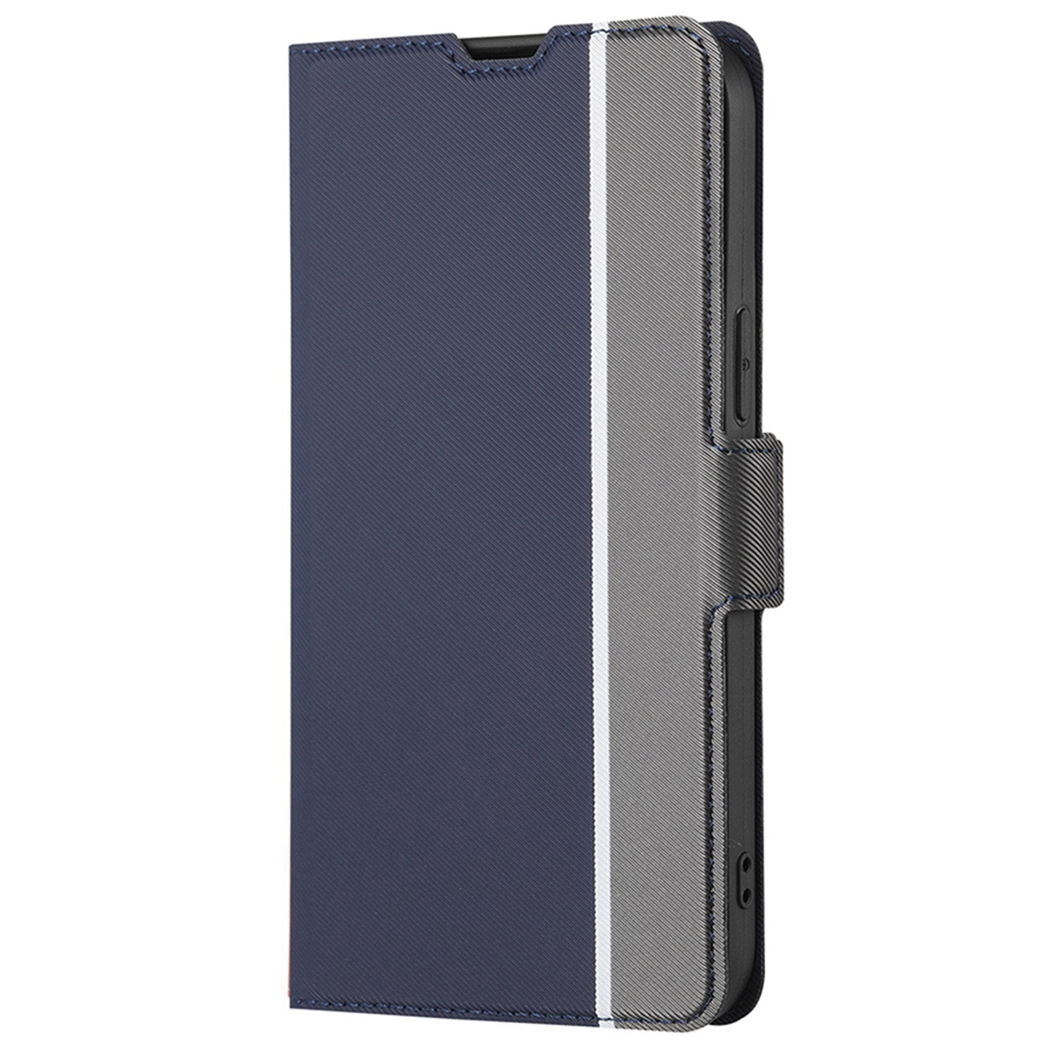 For Oppo Reno11 F 5G / F25 Pro 5G Case Twill Texture Leather Card Holders Smart Phone Coverlack - Blue