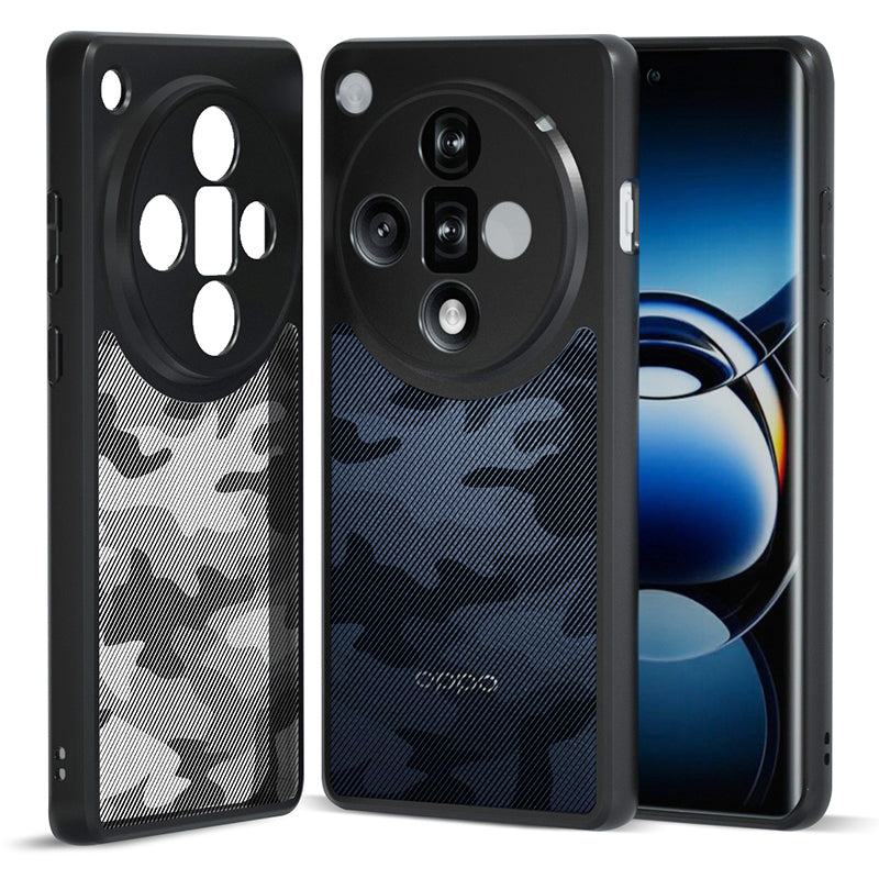 IBMRS For Oppo Find X7 5G Case TPU+PC Anti-scratch Phone Cover - Artistic Camouflage