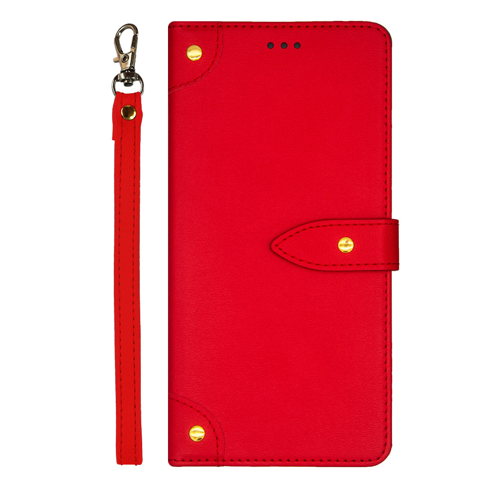 IDEWEI For Realme Note 50 4G Phone Cover Card Slots Leather Drop Protection Case - Red