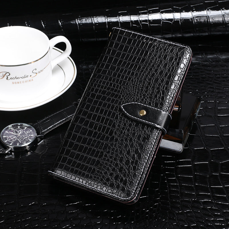 IDEWEI For OnePlus Nord CE4 5G Hands-free Stand Case Crocodile Texture PU Leather Phone Cover - Black