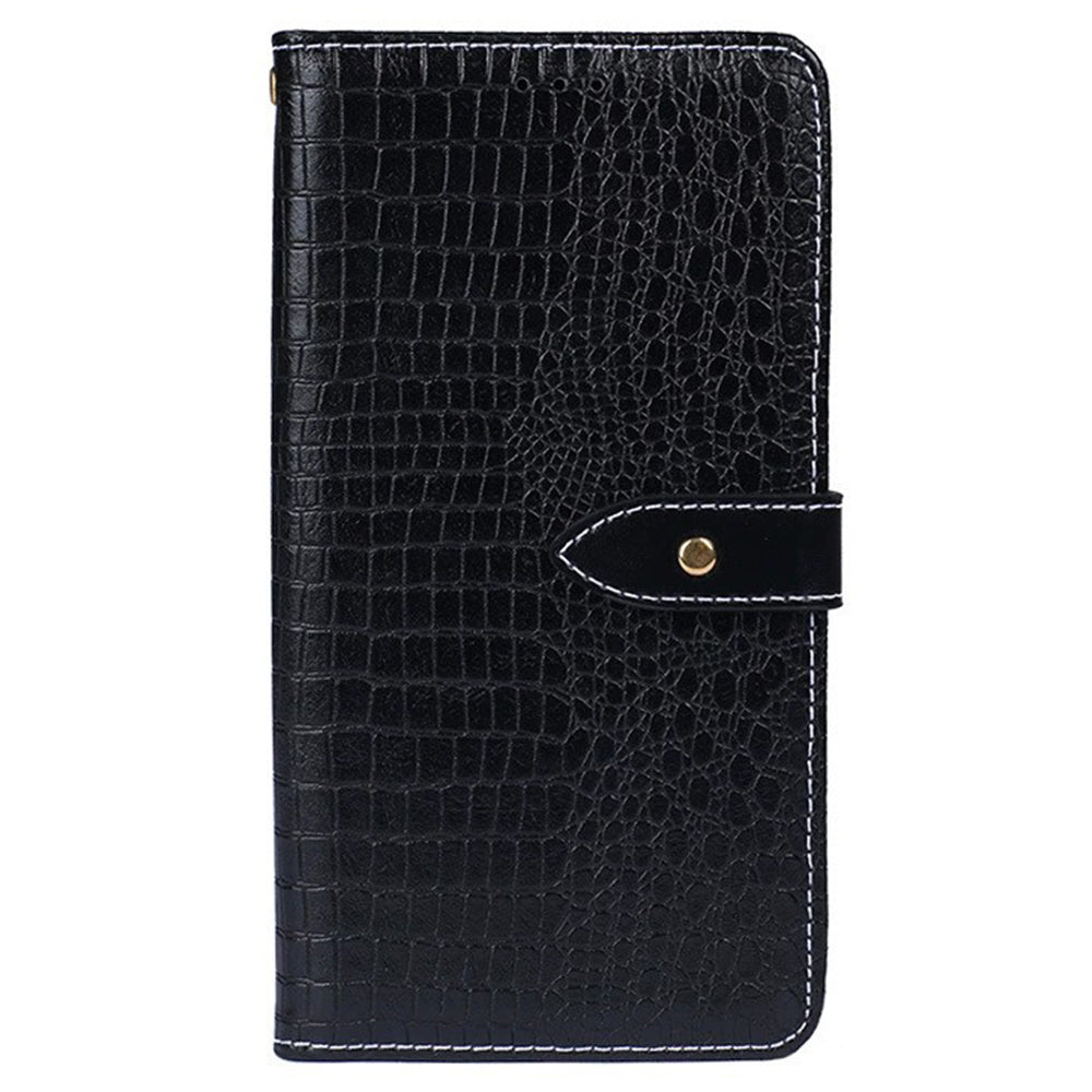 IDEWEI For OnePlus Nord CE4 5G Hands-free Stand Case Crocodile Texture PU Leather Phone Cover - Black