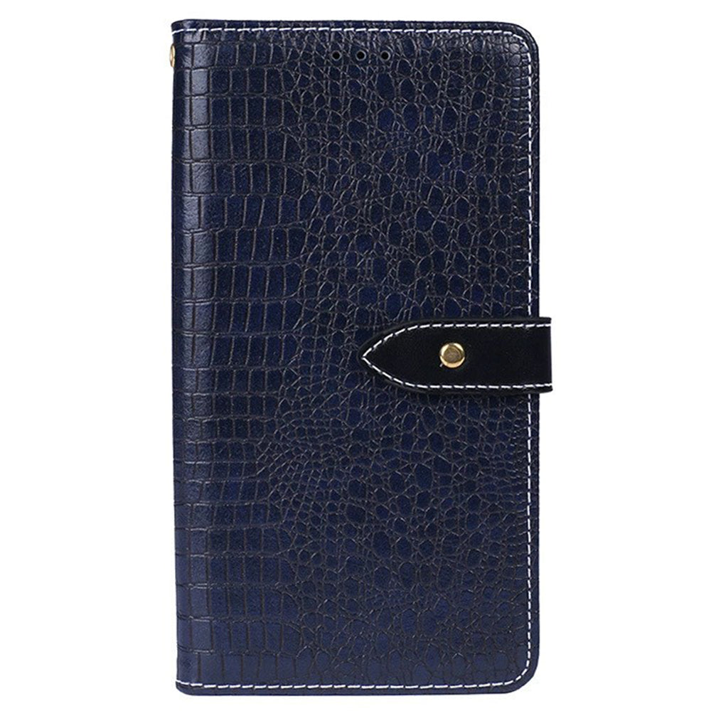 IDEWEI For OnePlus Nord CE4 5G Hands-free Stand Case Crocodile Texture PU Leather Phone Cover - Blue