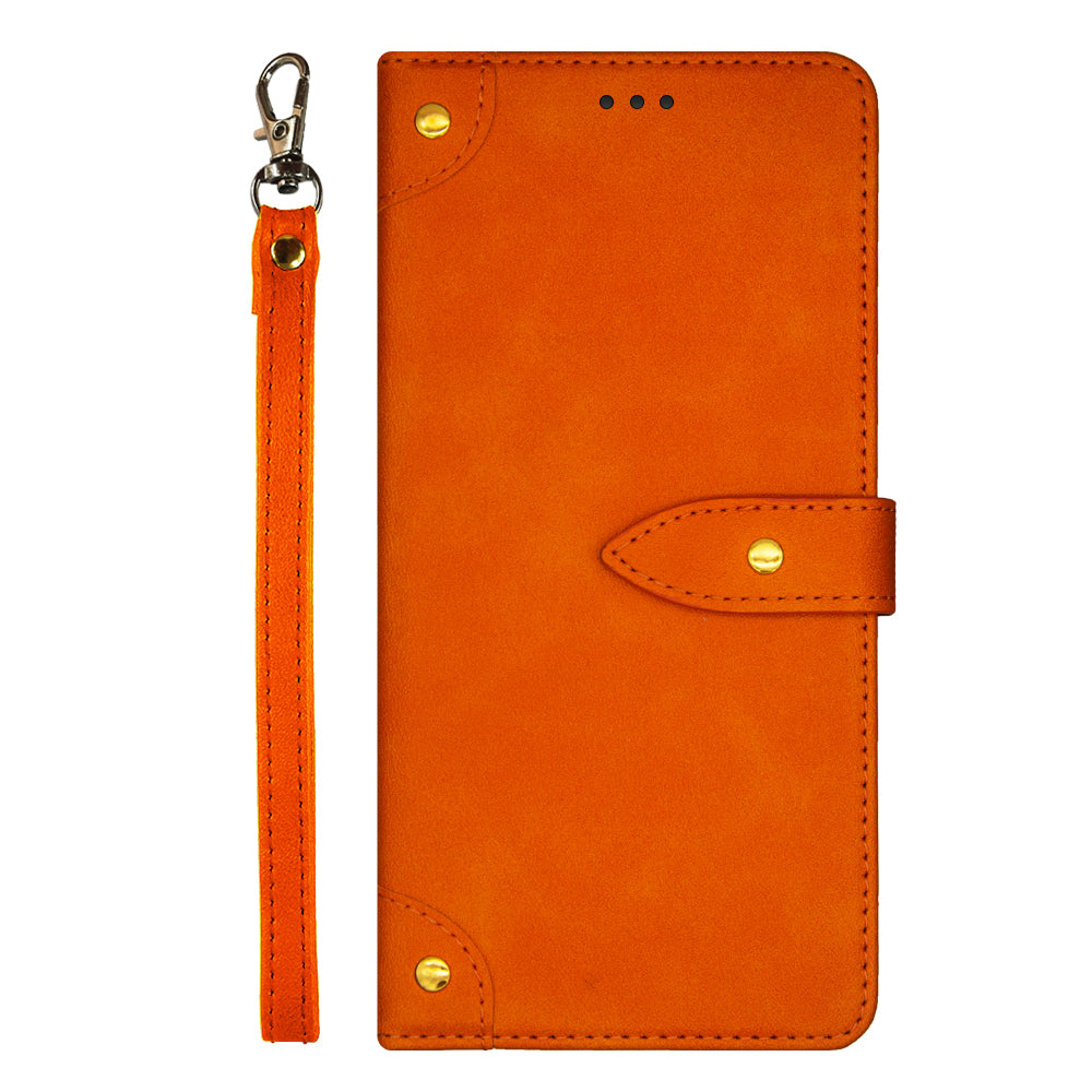 IDEWEI For OnePlus Nord CE4 5G Case PU Leather Card Slots Anti-drop Cell Phone Cover - Orange