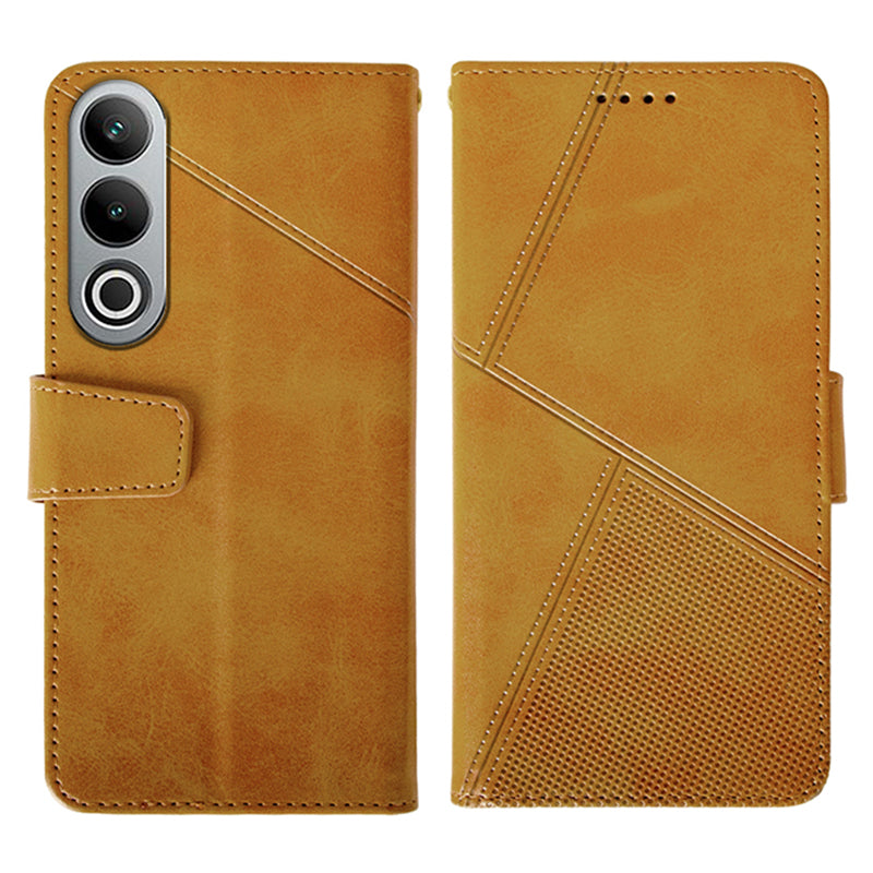 IDEWEI For OnePlus Nord CE4 5G Calf Texture Case PU Leather Phone Cover with Viewing Stand - Orange