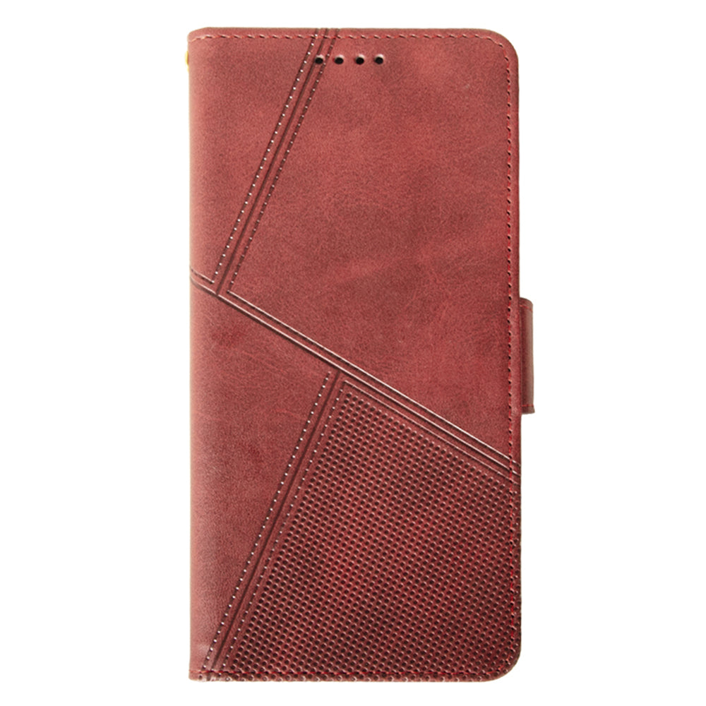 IDEWEI For OnePlus Nord CE4 5G Calf Texture Case PU Leather Phone Cover with Viewing Stand - Red