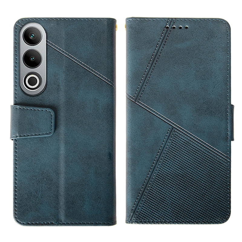 IDEWEI For OnePlus Nord CE4 5G Calf Texture Case PU Leather Phone Cover with Viewing Stand - Blue