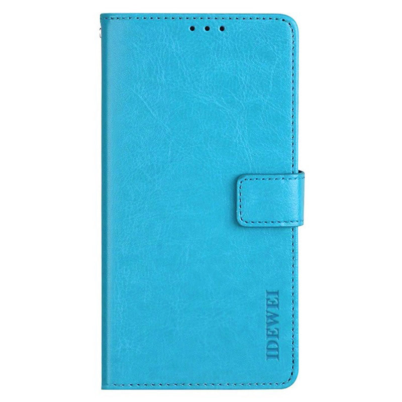 IDEWEI For OnePlus Nord CE4 5G Case PU Leather Wallet Stand Full Protection Phone Cover - Sky Blue