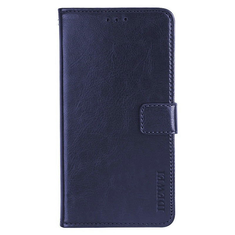 IDEWEI For OnePlus Nord CE4 5G Case PU Leather Wallet Stand Full Protection Phone Cover - Dark Blue