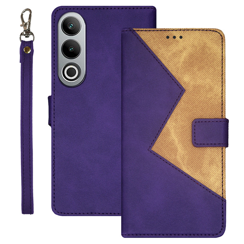 IDEWEI For OnePlus Nord CE4 5G Case Card Slots Leather Cover Phone Accessories Distributors - Purple