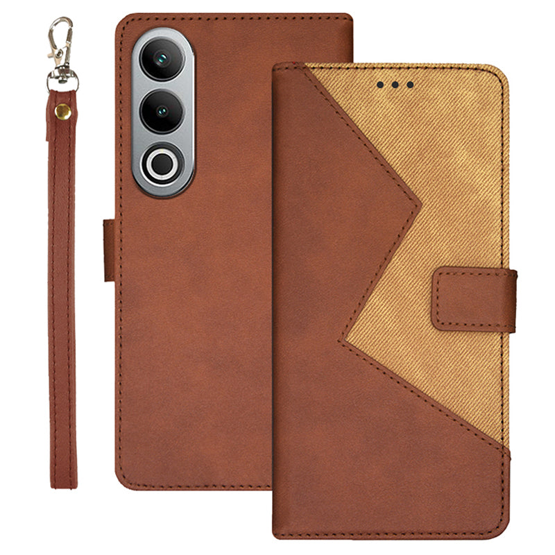 IDEWEI For OnePlus Nord CE4 5G Case Card Slots Leather Cover Phone Accessories Distributors - Brown