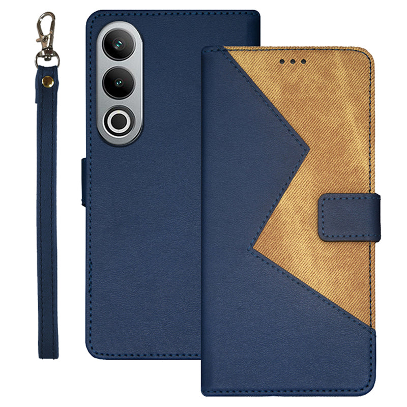 IDEWEI For OnePlus Nord CE4 5G Case Card Slots Leather Cover Phone Accessories Distributors - Blue