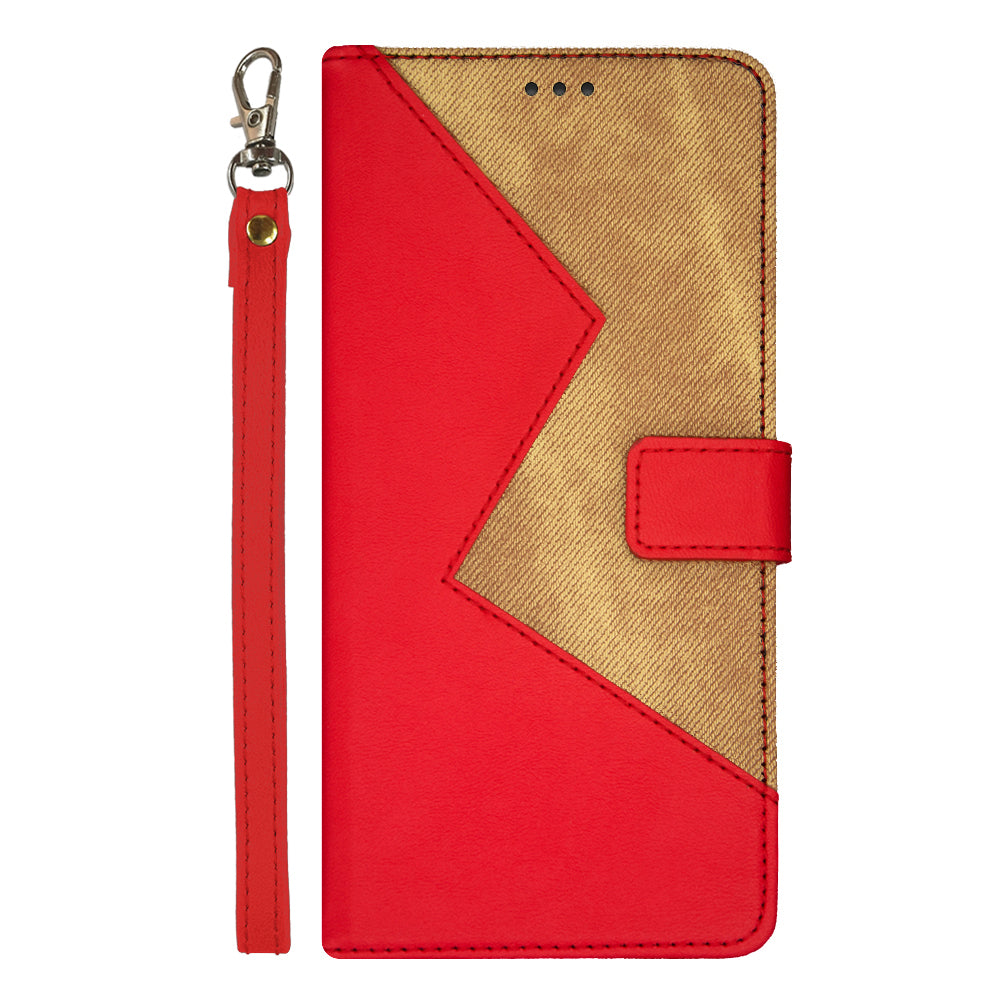 IDEWEI For OnePlus Nord CE4 5G Case Card Slots Leather Cover Phone Accessories Distributors - Red