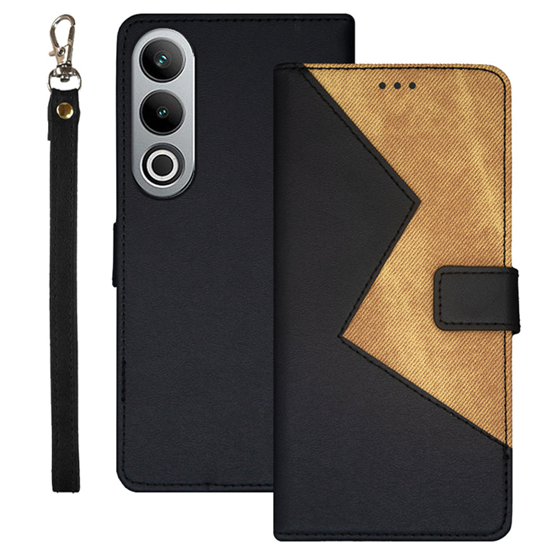 IDEWEI For OnePlus Nord CE4 5G Case Card Slots Leather Cover Phone Accessories Distributors - Black