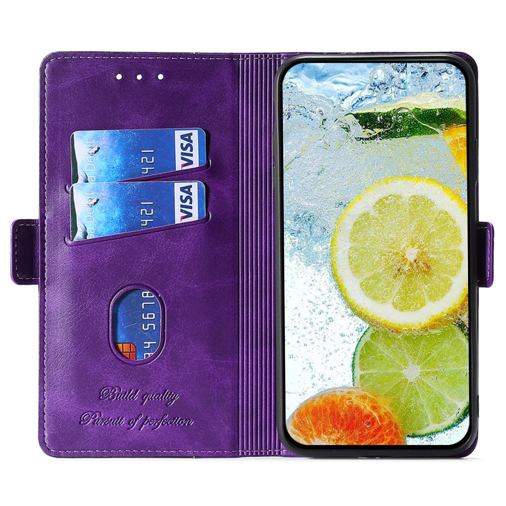 For Huawei nova 12i 4G Case Dual-Color Stand Leather Flip Phone Cases Wholesale - Rose+Purple