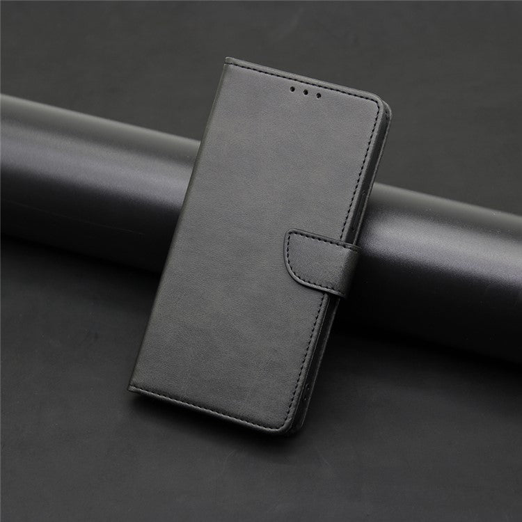 For OnePlus Ace 3V 5G Case Stand PU Leather+TPU Drop-resistant Phone Cover - Black