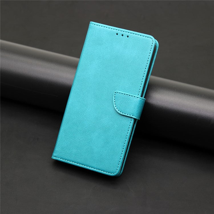 For OnePlus Ace 3V 5G Case Stand PU Leather+TPU Drop-resistant Phone Cover - Baby Blue