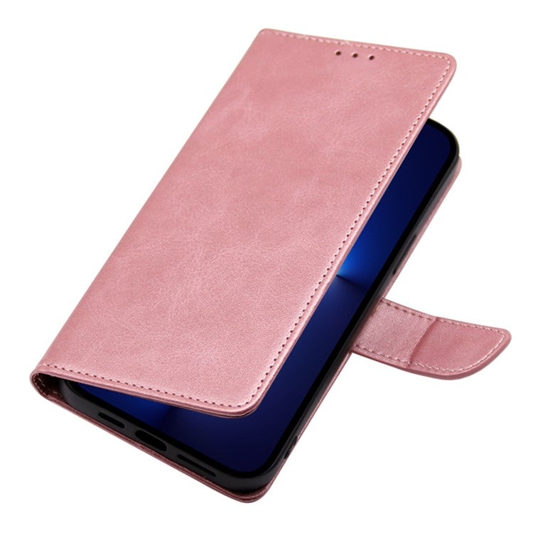 For OnePlus Ace 3V 5G Case Stand PU Leather+TPU Drop-resistant Phone Cover - Rose Gold