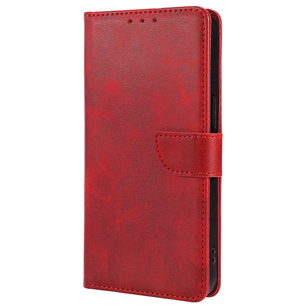 For OnePlus Ace 3V 5G Case Stand PU Leather+TPU Drop-resistant Phone Cover - Red