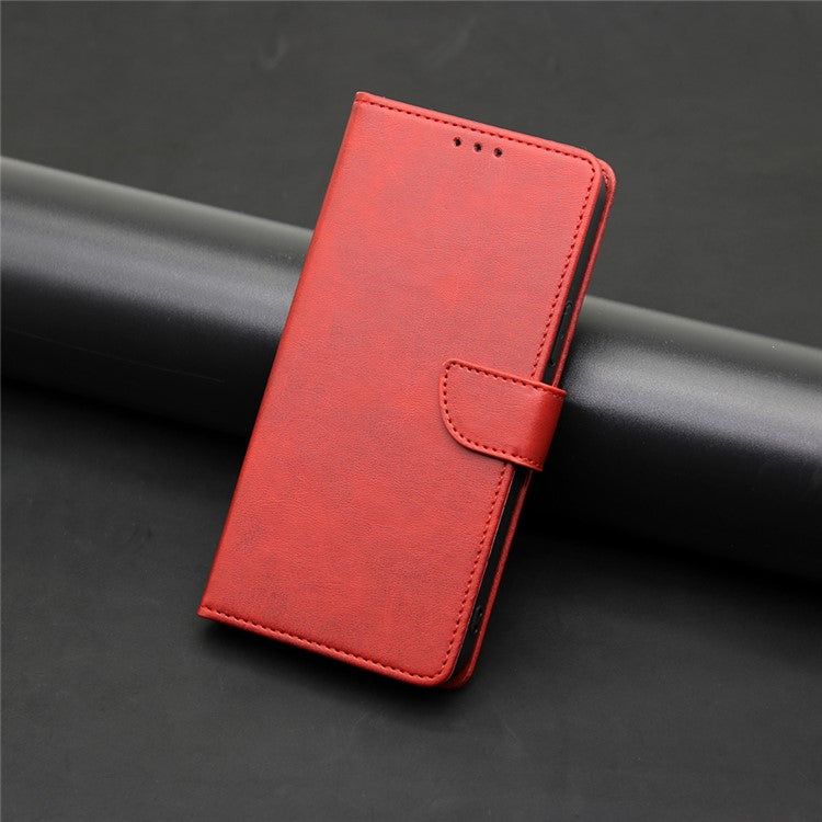 For OnePlus Ace 3V 5G Case Stand PU Leather+TPU Drop-resistant Phone Cover - Red