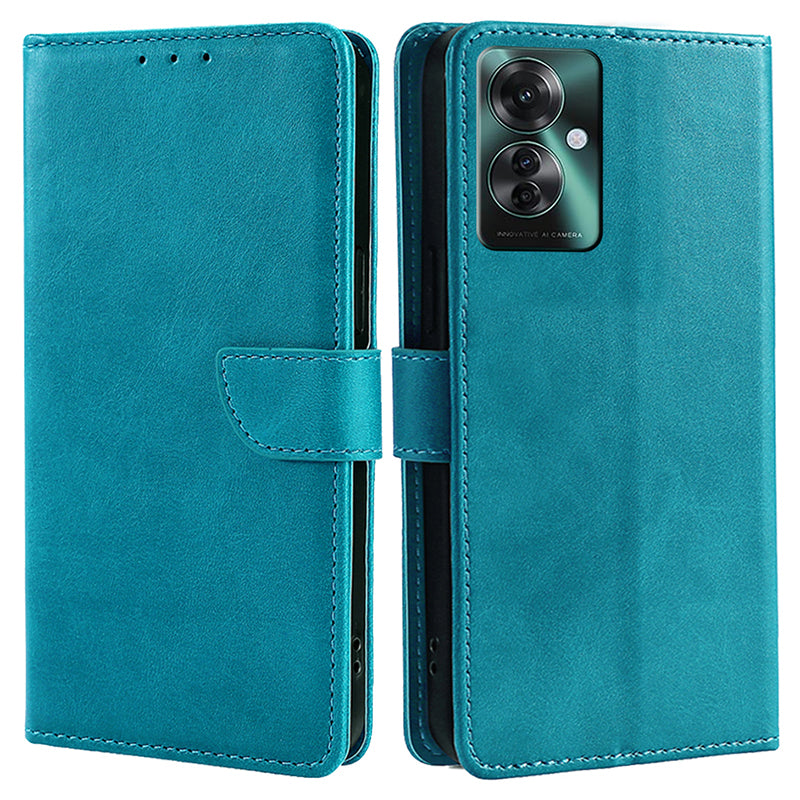 For Oppo Reno11 F 5G / F25 Pro 5G Leather Case Wallet Stand Protective Phone Cover - Baby Blue