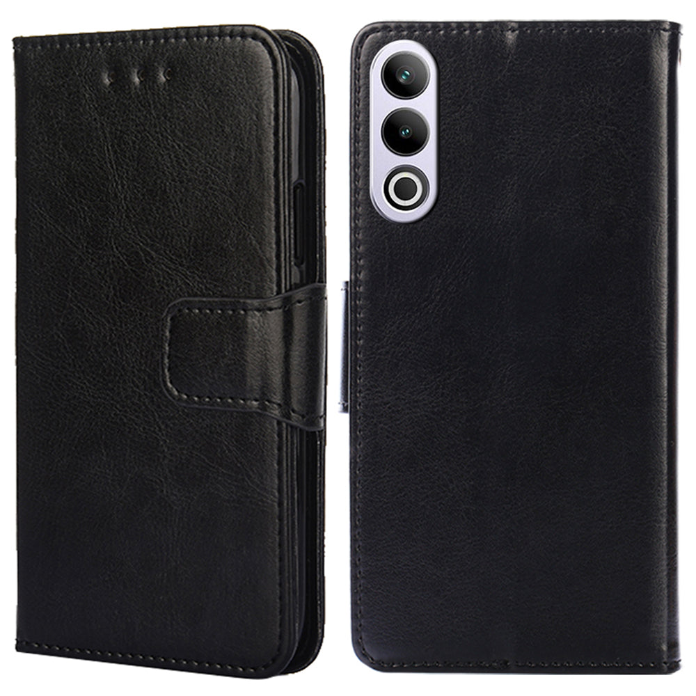 For OnePlus Ace 3V 5G Case Leather Wallet Phone Cover Phone Accessories Distributors - Black