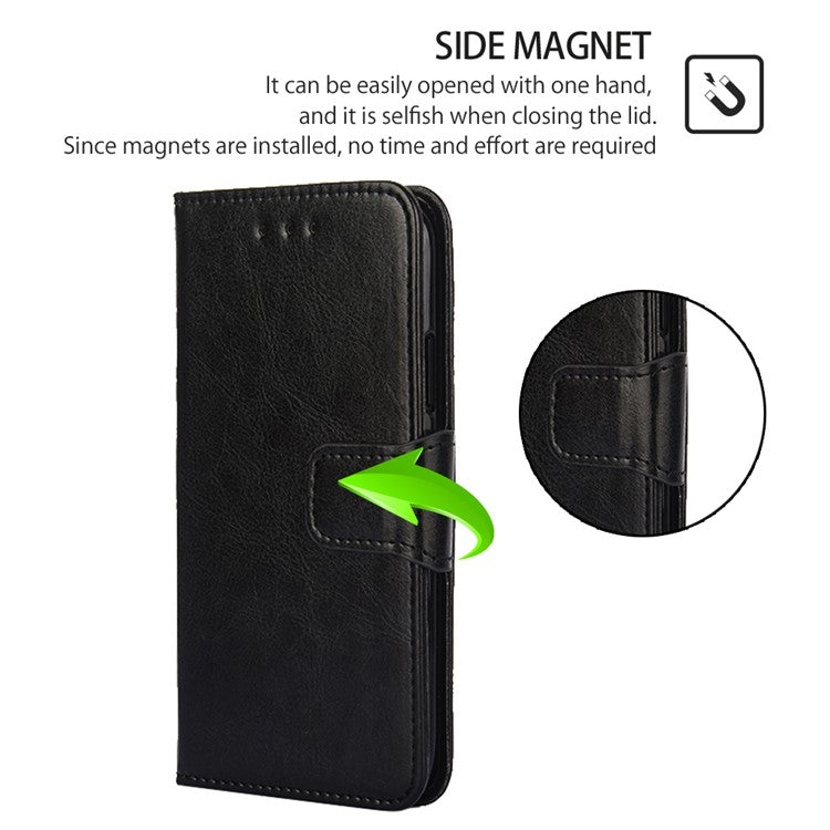 For OnePlus Ace 3V 5G Case Leather Wallet Phone Cover Phone Accessories Distributors - Black