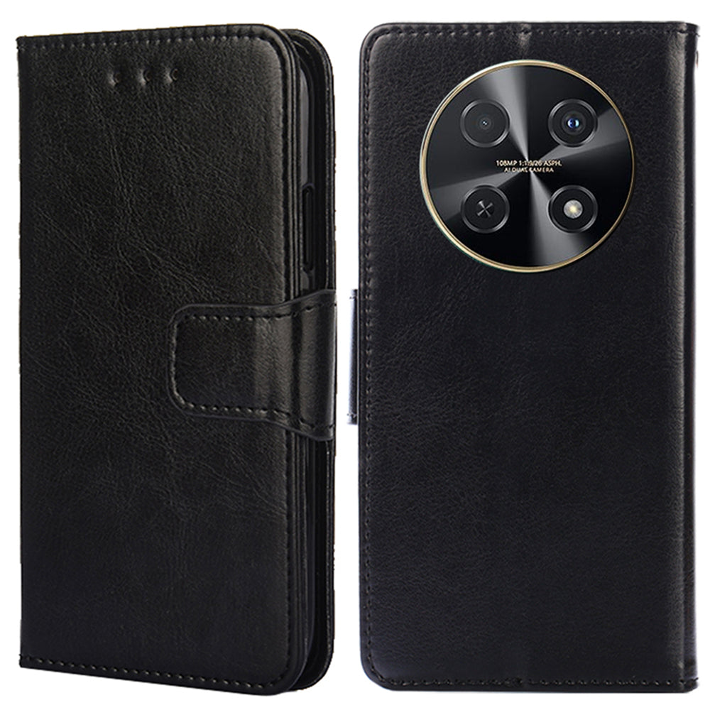 For Huawei nova 12i 4G Wallet Case Leather Phone Cover Mobile Accessories Wholesale - Black