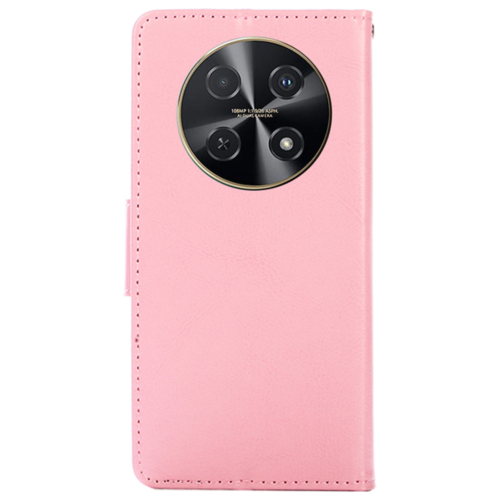 For Huawei nova 12i 4G Wallet Case Leather Phone Cover Mobile Accessories Wholesale - Pink