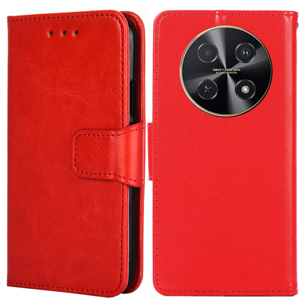 For Huawei nova 12i 4G Wallet Case Leather Phone Cover Mobile Accessories Wholesale - Red