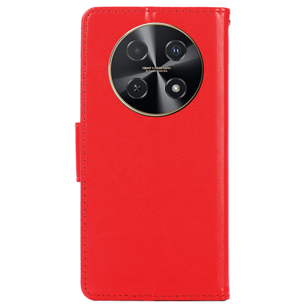 For Huawei nova 12i 4G Wallet Case Leather Phone Cover Mobile Accessories Wholesale - Red