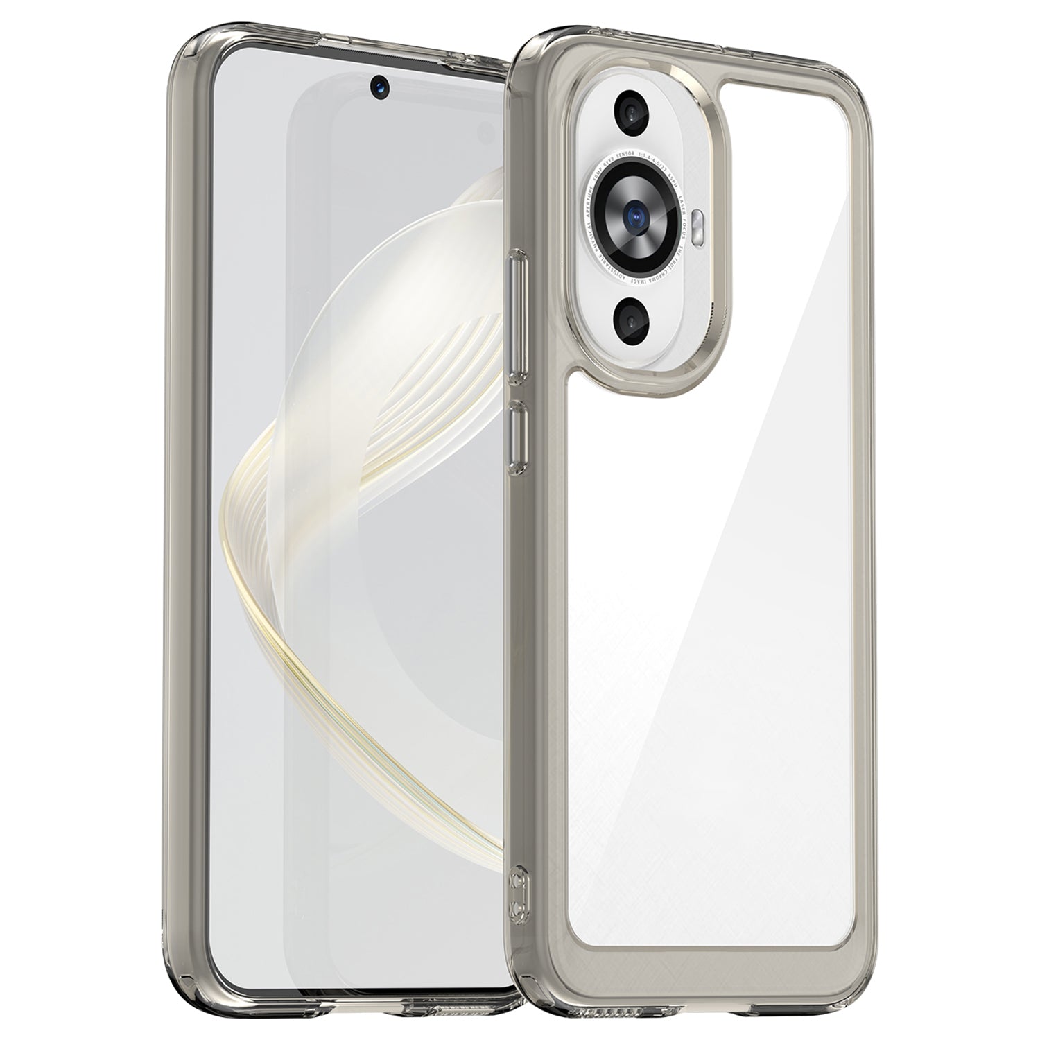 For Huawei nova 12s 4G / nova 12 Lite 4G Case TPU+Acrylic Phone Shell Wholesale Cell Phone Accessories - Transparent Grey