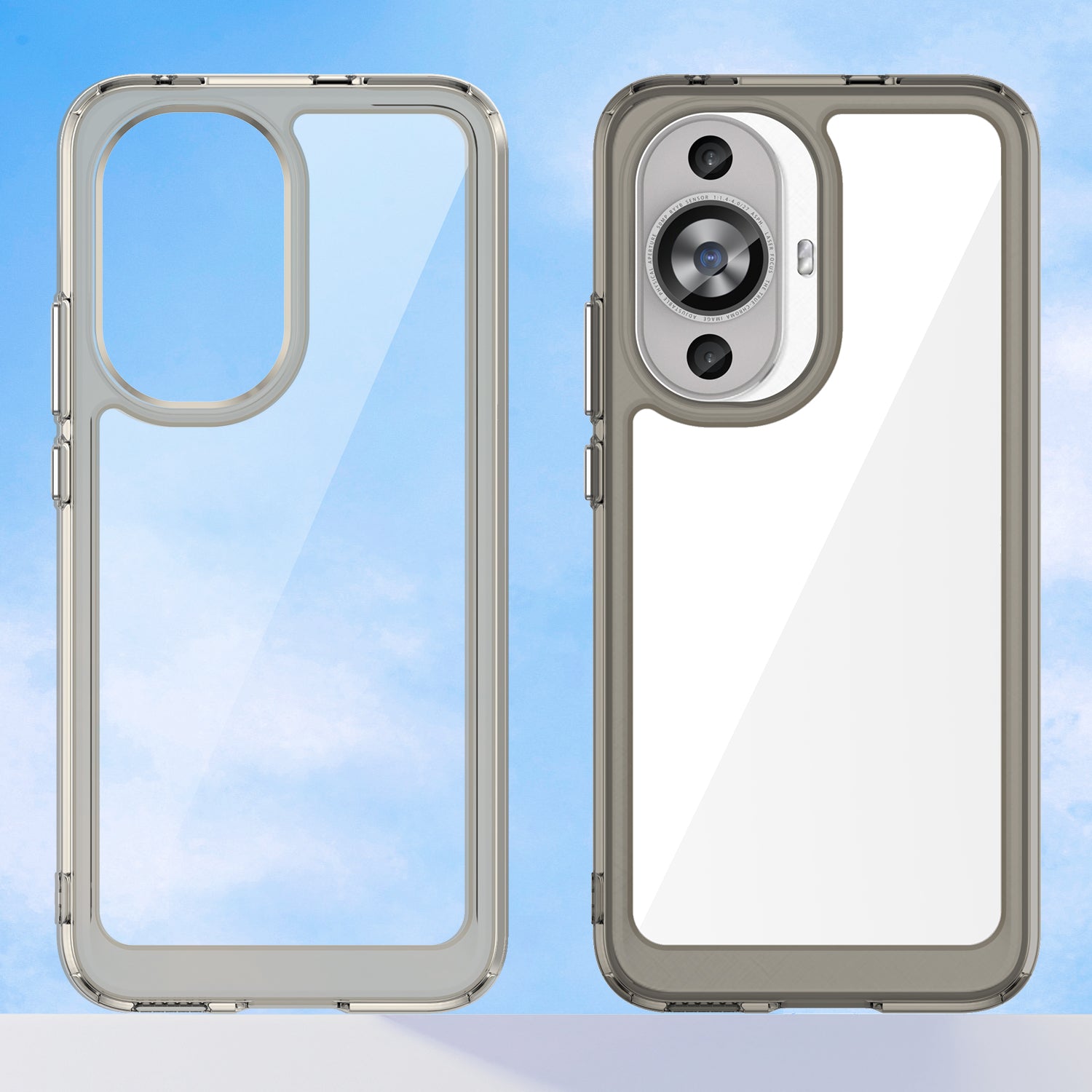 For Huawei nova 12s 4G / nova 12 Lite 4G Case TPU+Acrylic Phone Shell Wholesale Cell Phone Accessories - Transparent Grey