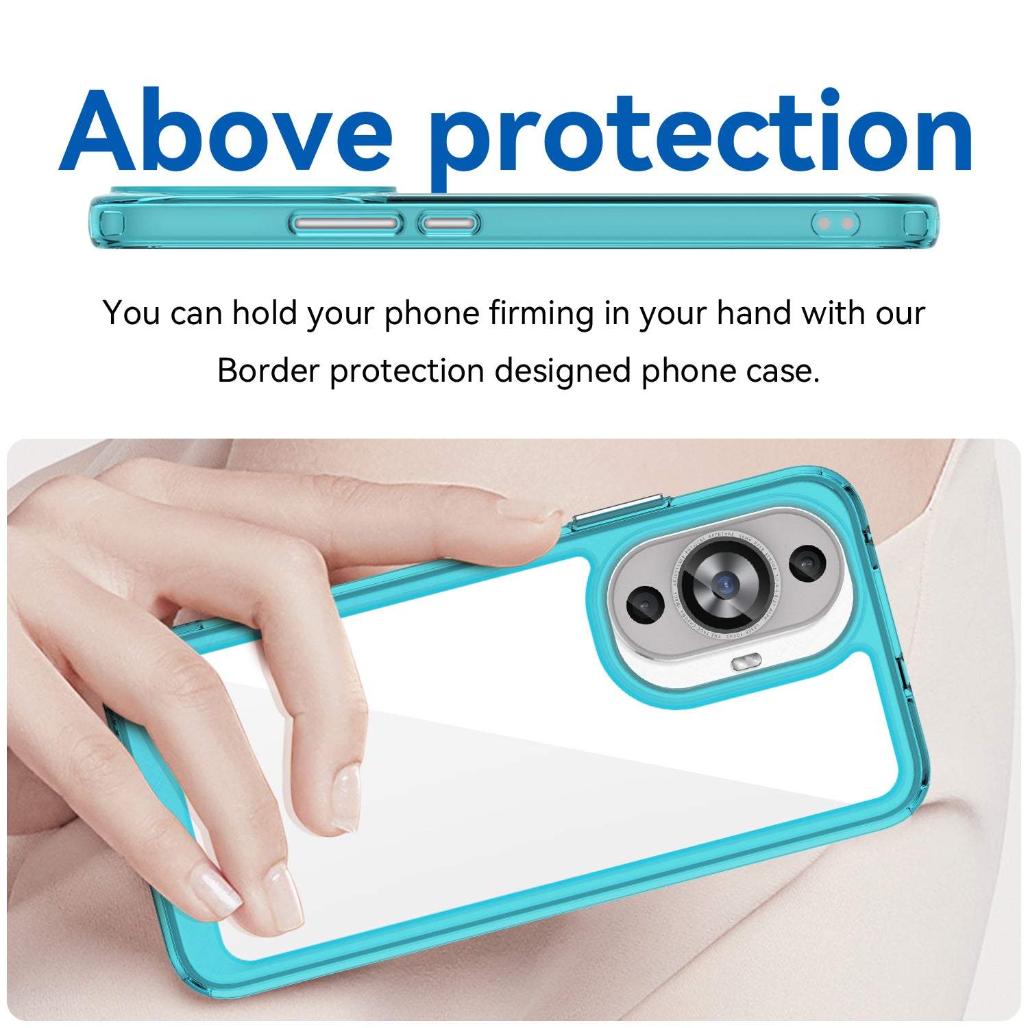 For Huawei nova 12s 4G / nova 12 Lite 4G Case TPU+Acrylic Phone Shell Wholesale Cell Phone Accessories - Transparent Blue