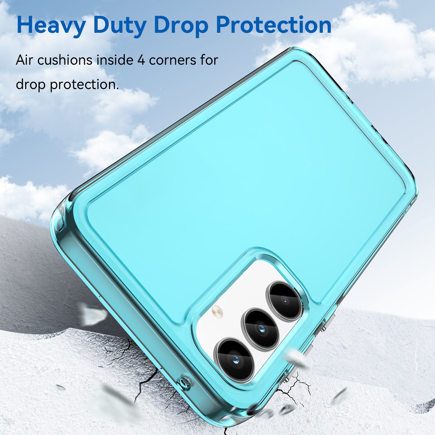 For Samsung Galaxy A35 5G Case Candy Series TPU Cover Mobile Phone Accessories Wholesaler - Transparent Blue