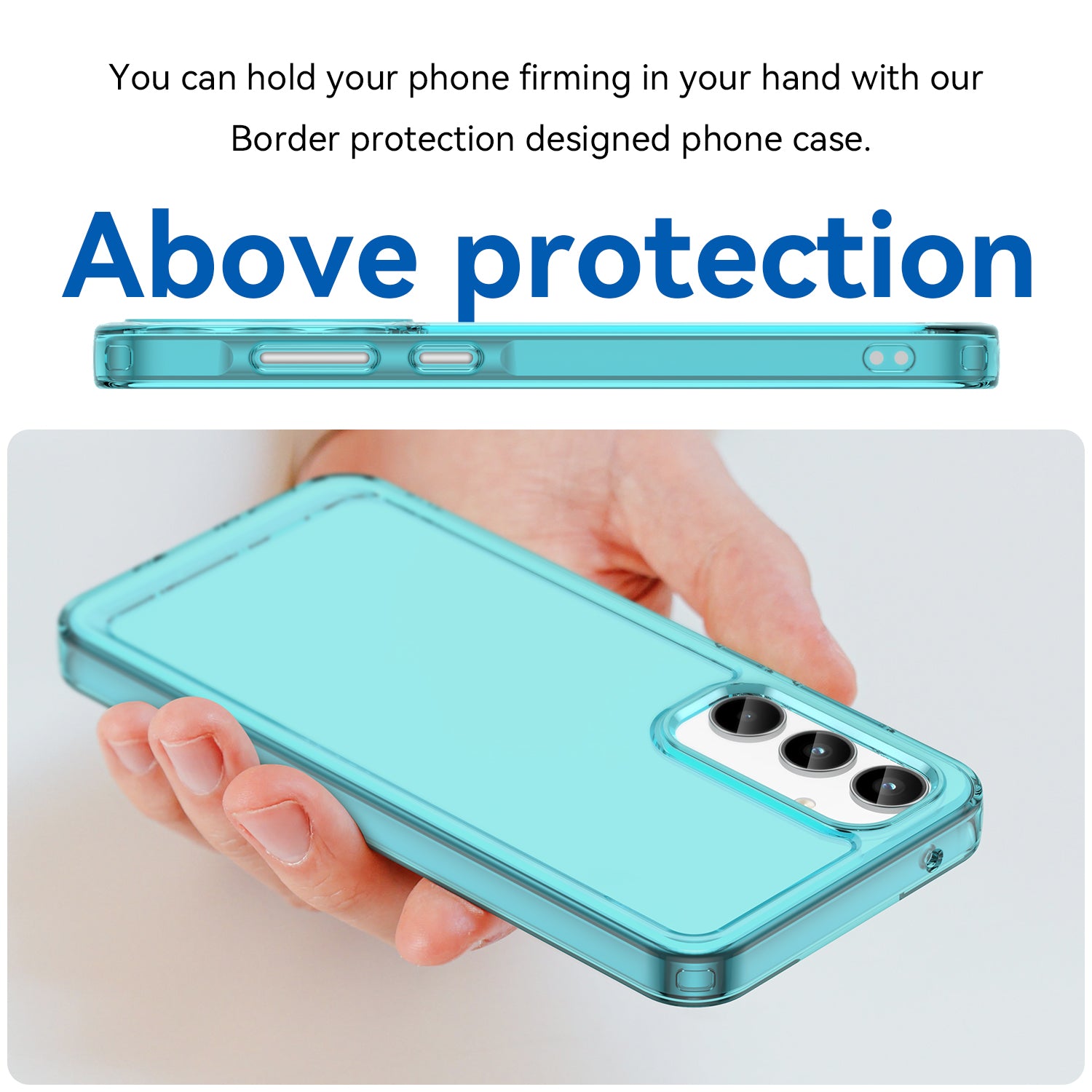 For Samsung Galaxy A35 5G Case Candy Series TPU Cover Mobile Phone Accessories Wholesaler - Transparent Blue