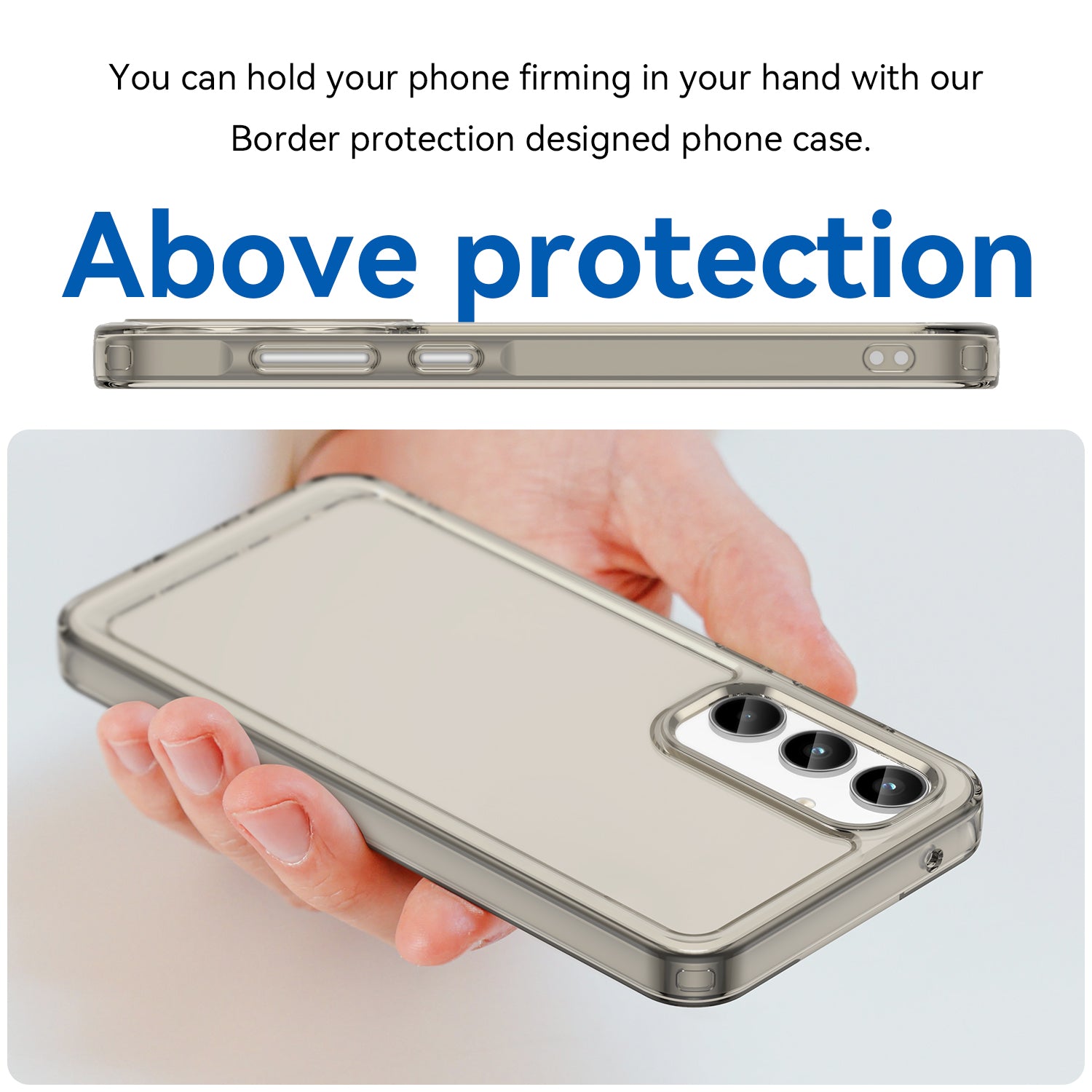 For Samsung Galaxy A35 5G Case Candy Series TPU Cover Mobile Phone Accessories Wholesaler - Transparent Grey